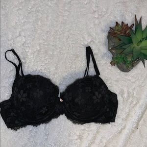 Victoria’s Secret lacy black bra